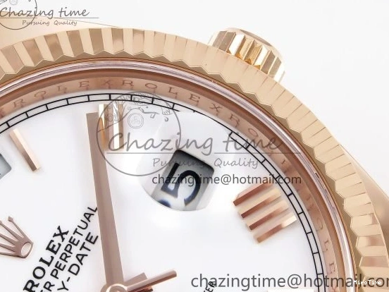 MiroTime 0318 Day Date 40 RG 228235 ARF 1:1 Best Edition White Roman Dial on President Bracelet VR Bright 1510